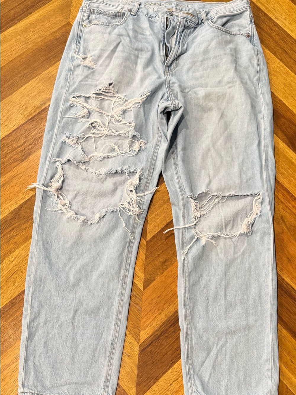 Light Blue Distressed Women’s Jeans